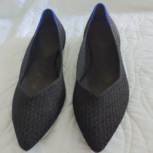 Rothys black pointed flats -Size 9